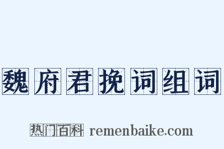魏府君挽词组词是什么意思的图片